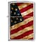 Zippo 2024 Zippo Custom 205 Satin Chrome -Grunge Usa Flag 7 ZIP-207CI010630 - alternate 1